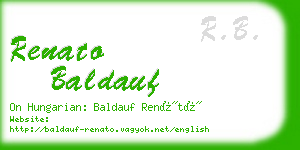 renato baldauf business card